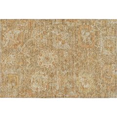 Luxury Washable Indoor/Outdoor Tabrook Khaki 1'8" x 2'6" Rug