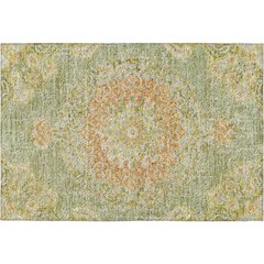 Luxury Washable Indoor/Outdoor Tabrook Aloe 1'8" x 2'6" Rug