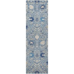 Luxury Washable Indoor/Outdoor Tabrook Denim 2'3" x 7'6" Runner Rug