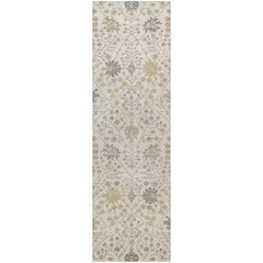 Luxury Washable Indoor/Outdoor Tabrook Ivory 2'3" x 7'6" Runner Rug