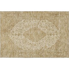 Luxury Washable Indoor/Outdoor Tabrook Beige 1'8" x 2'6" Rug