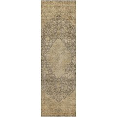 Luxury Washable Indoor/Outdoor Tabrook Mocha 2'3" x 7'6" Runner Rug