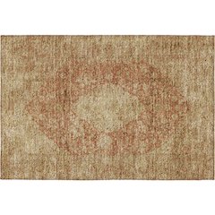 Luxury Washable Indoor/Outdoor Tabrook Paprika 1'8" x 2'6" Rug