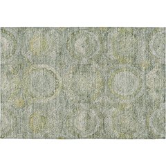 Luxury Washable Indoor/Outdoor Tabrook Sage 1'8" x 2'6" Rug