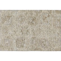 Luxury Washable Indoor/Outdoor Tabrook Ivory 1'8" x 2'6" Rug