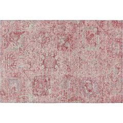 Luxury Washable Indoor/Outdoor Tabrook Pink 1'8" x 2'6" Rug