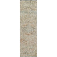Luxury Washable Indoor/Outdoor Tabrook Tan 2'3" x 7'6" Runner Rug