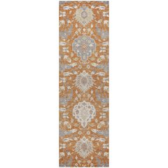 Luxury Washable Indoor/Outdoor Tabrook Copper 2'3" x 7'6" Runner Rug