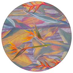 Indoor/Outdoor Tropics TC14 Passion Washable 8' x 8' Round Rug