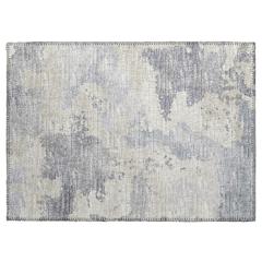 Indoor/Outdoor Accord AAC32 Gray Washable 1'8" x 2'6" Rug