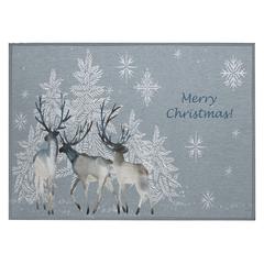 Indoor/Outdoor Cozy Winter ACW32 Gray Washable 1'8" x 2'6" Rug
