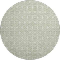 Luxury Washable Indoor/Outdoor The Reserve Celery 8' x 8' Round Rug