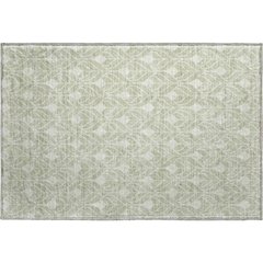Luxury Washable Indoor/Outdoor The Reserve Celery 1'8" x 2'6" Rug