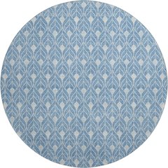 Luxury Washable Indoor/Outdoor The Reserve Denim 8' x 8' Round Rug