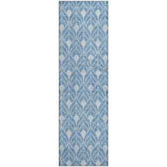 Luxury Washable Indoor/Outdoor The Reserve Denim 2'3" x 7'6" Runner Rug