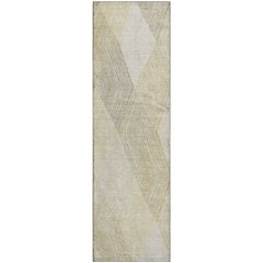 Luxury Washable Indoor/Outdoor The Reserve Beige 2'3" x 7'6" Runner Rug