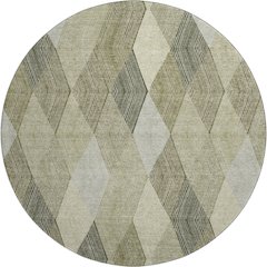 Luxury Washable Indoor/Outdoor The Reserve Fern 8' x 8' Round Rug