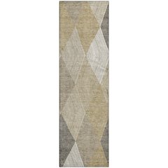Luxury Washable Indoor/Outdoor The Reserve Wheat 2'3" x 7'6" Runner Rug