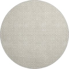 Luxury Washable Indoor/Outdoor The Reserve Beige 8' x 8' Round Rug