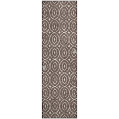 Luxury Washable Indoor/Outdoor The Reserve Brown 2'3" x 7'6" Runner Rug