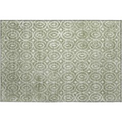 Luxury Washable Indoor/Outdoor The Reserve Fern 1'8" x 2'6" Rug