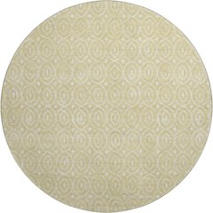 Luxury Washable Indoor/Outdoor The Reserve Wheat 8' x 8' Round Rug