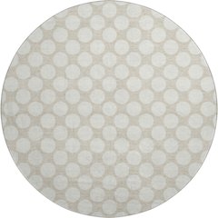 Luxury Washable Indoor/Outdoor The Reserve Beige 8' x 8' Round Rug