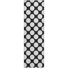 Luxury Washable Indoor/Outdoor The Reserve Black 2'3" x 7'6" Runner Rug