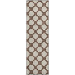 Luxury Washable Indoor/Outdoor The Reserve Coffee 2'3" x 7'6" Runner Rug