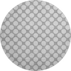 Luxury Washable Indoor/Outdoor The Reserve Gray 8' x 8' Round Rug