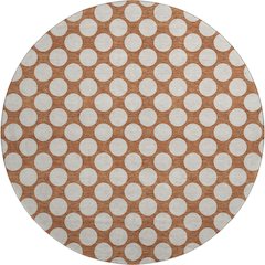 Luxury Washable Indoor/Outdoor The Reserve Paprika 8' x 8' Round Rug