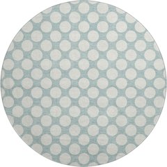 Luxury Washable Indoor/Outdoor The Reserve Seafoam 8' x 8' Round Rug