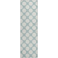 Luxury Washable Indoor/Outdoor The Reserve Seafoam 2'3" x 7'6" Runner Rug