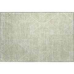 Luxury Washable Indoor/Outdoor The Reserve Aloe 1'8" x 2'6" Rug