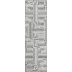 Luxury Washable Indoor/Outdoor The Reserve Gray 2'3" x 7'6" Runner Rug