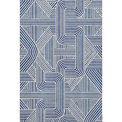 Luxury Washable Indoor/Outdoor The Reserve Navy 2'6" x 3'10" Rug