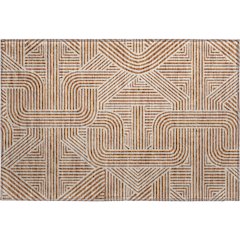 Luxury Washable Indoor/Outdoor The Reserve Paprika 1'8" x 2'6" Rug