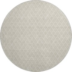 Luxury Washable Indoor/Outdoor The Reserve Beige 8' x 8' Round Rug