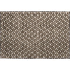 Luxury Washable Indoor/Outdoor The Reserve Brown 1'8" x 2'6" Rug