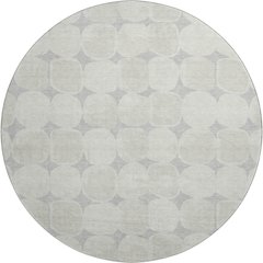 Luxury Washable Indoor/Outdoor The Reserve Gray 8' x 8' Round Rug