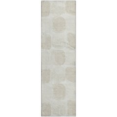 Luxury Washable Indoor/Outdoor The Reserve Ivory 2'3" x 7'6" Runner Rug