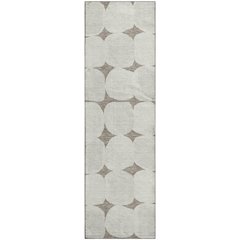 Luxury Washable Indoor/Outdoor The Reserve Taupe 2'3" x 7'6" Runner Rug