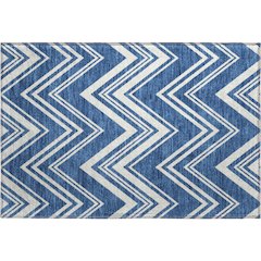 Luxury Washable Indoor/Outdoor The Reserve Blue 1'8" x 2'6" Rug