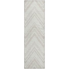 Luxury Washable Indoor/Outdoor The Reserve Ivory 2'3" x 7'6" Runner Rug