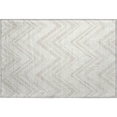 Luxury Washable Indoor/Outdoor The Reserve Ivory 1'8" x 2'6" Rug