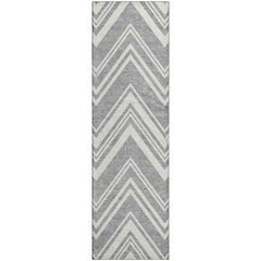 Luxury Washable Indoor/Outdoor The Reserve Pewter 2'3" x 7'6" Runner Rug