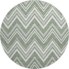 Luxury Washable Indoor/Outdoor The Reserve Sage 8' x 8' Round Rug