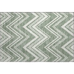 Luxury Washable Indoor/Outdoor The Reserve Sage 1'8" x 2'6" Rug