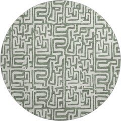 Luxury Washable Indoor/Outdoor The Reserve Basil 8' x 8' Round Rug