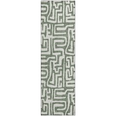 Luxury Washable Indoor/Outdoor The Reserve Basil 2'3" x 7'6" Runner Rug